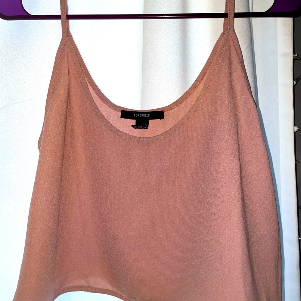 F21 pink crop top
